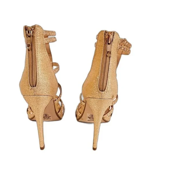 Charlotte Russe Rose Gold Heels - Picture 4 of 6